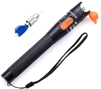 FIBAsource 10KM Visual Fault Locator Fiber Tester Detector Meters with FC Male to LC Female Adapter