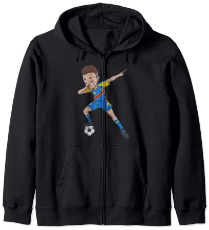Kongo Trikot Fußball Girl Dabbing Kapuzenjacke