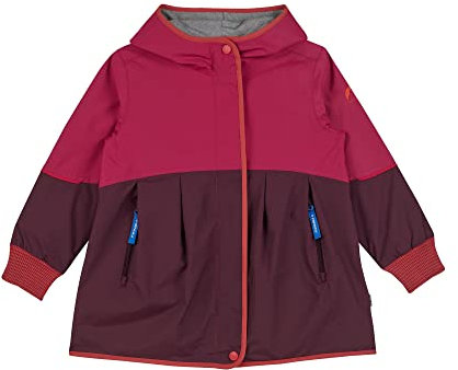 Finkid Girls Aina Move Colorblock-Rot - wasserdichte vielseitige Mädchen Übergangsjacke, Größe 100-110 - Farbe Raspber