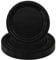 Platos de papel negro, 16 platos desechables negros, platos redondos de 18 cm, platos desechables desechables, platos de fiesta de 7 pulgadas, vajilla desechable, vajilla de mesa, decoración para