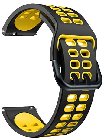 AEMALL Cinghie in Silicone Per Suunto 9 Peak Sport Smart Watch Traspirante Per YAMAY SW022 Smartwatch Cinturino di Ricambio 22mm, For Suunto 9 PEAK, agata