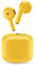 Music Sound | Swag - Kabelloses Kapsel-Headset - Wiedergabezeit bis 20 Stunden - Bluetooth - Gelb