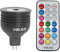 VBLED 7W RGBW Farbwechsel Lampe, Led Spots Birne Reflektorlampe, Warmweiß (3000K) 12V AC/DC, MR16/GU5.3 Dimmbar inkl. Fernbedienung