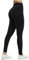Persit Damen Sporthose Lange Sport Leggings High Waist Yoga Leggins Sportleggins Yogahose (S, Schwarz, 71 cm)