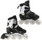 Inline Skates 4-in-1 - Schlittschuhe für Kinder und Erwachsene - ACEB7 Kugellager - Skates für Kinder verstellbar, Code M, Schwarz (Größe 35-38)
