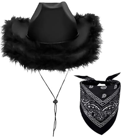 Hehiy Cowboy Hut Damen Rosa Cowgirl Kostüm Pinker Cowboyhut Erwachsener Frauen Mädchen Pink Karneval Kostümparty Costumes Westernhut Damen Cowgirl KostüM MäDchen Pink