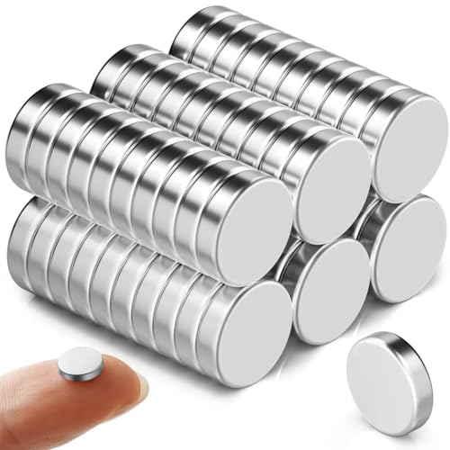Reccisokz 40 Stück 6x3mm Kleine Magnete,Mini-Magnete Für Kühlschrank Auch Für Miniaturen,Bastel- Und 3D-Druckprojekte
