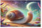 süße Schnecke Holzpuzzle 1000 Stück Puzzles Für Erwachsene Teenager Stress Abbauen Familien-Puzzlespiel Poster 1000-teiliges Puzzle Kinder Lernspiel Spielzeug Geschenk （75×50cm）