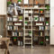 Schiebeleiter-Hardware, komplettes Set, Bibliotheks-Rollleiter-Schienen-Set, Edelstahl-Schiebe-Hardware, rollendes Bibliotheks-Set (ohne Leiter), 3,3–26,2 Fuß Hängeschiene, für Zuhause/Loft/