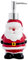 Seifenspender aus Keramik, Weihnachtsdekoration, 3D Jolly Santa Claus Design, nachfüllbare flüssige Handseife Flasche mit Pumpe, Weihnachten Winter Bad oder Küche Zubehör