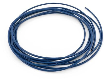 Vintageparts Leather Cord 2 mm Cobalt Blue Lacquered 2 Metres Chains and Bracelets DIY Jewellery Accessories