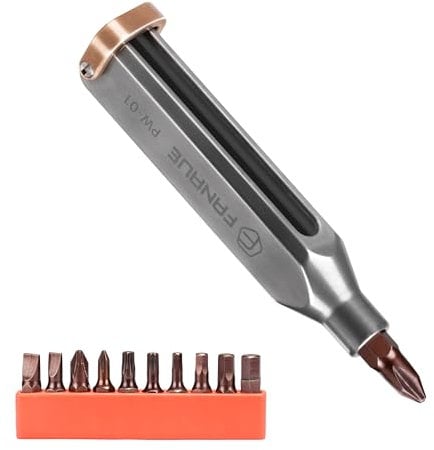 FANAUE Titanium Pocket Screwdriver, Precision Screwdriver Set, Professional Grade Magnetic Repair Tool Kit for Electronics, Computer, iPhone, Laptop, Game Console, Watch, Eyeglasses and DIY Projects.