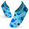 Vorvowry Chaussure Plage Enfant Fille Garçon Antidérapant Séchage Rapide Lumière Piscine Aquatique Chaussures d Eau Baleine Bleu Clair 22-23