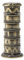 diceevil D&D - Dadi a Forma di Pagoda, in Metallo, per Roulette DND, 7 in 1, D&D, Pathfinder, Fantascienza, Guerra, crimine