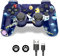 Mando Play3, mando inalámbrico P3, Gamepad para Play 3, mando Sixaxis con cavo di ricarica e manopole Thump