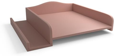 regalik Wickelaufsatz für Waschmaschine – Wickelauflage 60x70 cm – Laminierte Holzplatte – Rosa – 82x72x10 cm – Sicherer & Platzsparender Wickeltischaufsatz