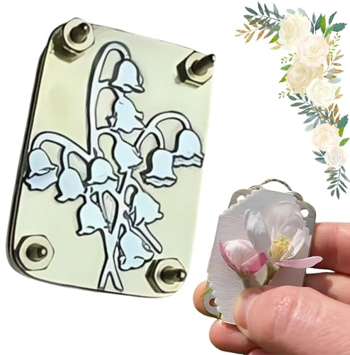 OuXing Mikro-Blumenpresse, Blumenpresse für Erwachsene, Miniatur-Blumen-Press-Set, Pflanzenkunst und Handwerk, Fließen, Mini-Blumenpresse, Presse-Set für gepresste Pflanzen