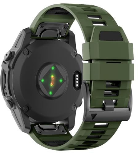 U-LIMVE Armband für Garmin Fenix 8 47mm/7 Pro/7/6 Pro/6/5 Plus/5/Fenix E | QuickFit 22mm Silikon Armband für Epix 2 Pro 47mm/Quatix 8 47mm/7/6/5/Tactix 8 47mm/Approach S70 47mm/S62/S60