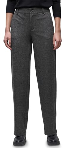 Street One 3817212 Pantalones de Pierna Recta, Negro, 44W / 30L Mujeres