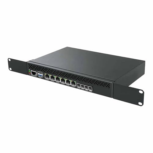 PcZinophyte 1U Rack-Firewall Mini-PC Atom C3758 C3808 C3958 4 * 10G SFP 6 * 1G LAN DDR4 NVMe OPNsense NAS-Server