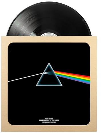Grupo Erik 12 Vinyl Record Frame - Oak Frame, Vinyl Display 32 x 32 cm | MDF + Plastic Front Panel | Album Cover Frames, Music Gifts for Men & for Women, Wall Decor