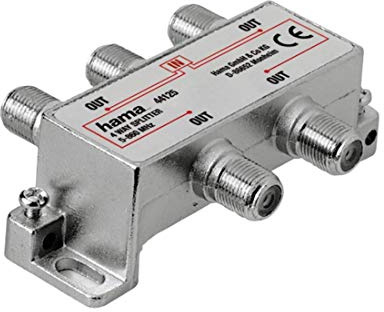Hama Breitband-Kabel-Verteiler, 4fach