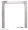 16 x 22 Brushed Steel Fire Trim (Not shiny) Open fire Trim has 2 return x 2 face. Suitable for, Gas, Coal open Fire.