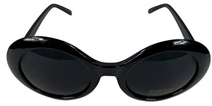 OEM Kurt Cobain Alien Shades Sonnenbrille Nirvana Thick Frame Brille (Schwarz)