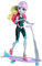 Monster High - DNX06 - Surf-zu-Turf - 2 n 1 Roller / Skateboard mit Lagoona Blue Deluxe Fashion Doll