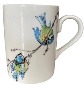Tasse mit Vogelmotiv – Blaumeise