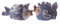 Blue Sky Salz- und Pfefferstreuer, Keramik, 10,8 x 7 cm