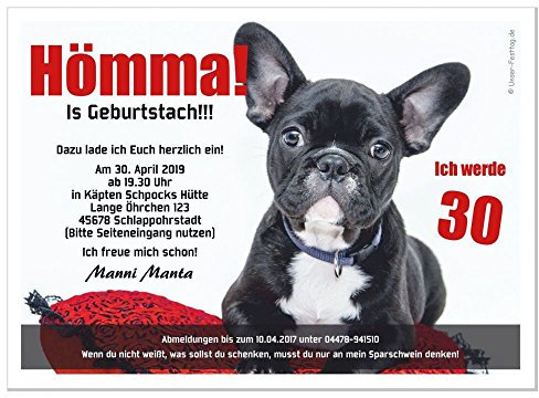 Einladungskarten für Erwachsene, JEDES Alter möglich, lustig originell 30 50 70 - runder Geburtstag, 90 Karten, XXL Größe DIN A5-21 x 14,8 cm