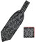 WANYING Herren Krawattenschal und Einstecktuch 2 in 1 Sets, Ascotkrawatte Schal Cravat Ties Schick und Warm für Gentleman - Schwarz Weiß Paisley