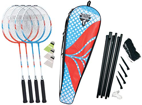 Talbot-Torro Unisex – Erwachsene Badminton-und Federball, 4-Fighter Set, 449408, OneSize
