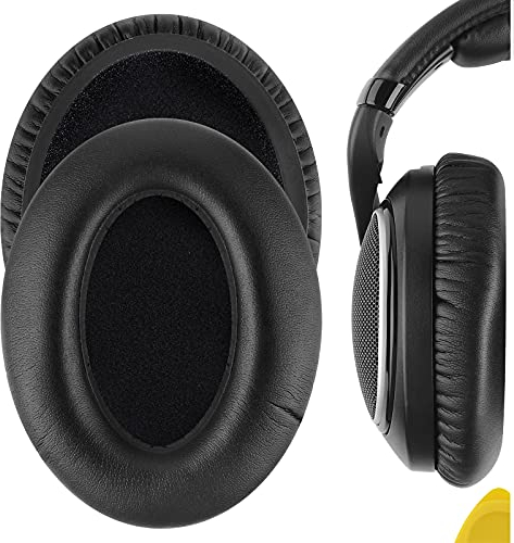 Geekria QuickFit Ersatz-Ohrpolster aus Proteinleder für Sennheiser HD598, HD598SE, HD598CS, HD598SR Kopfhörer, Ohrpolster, Headset, Ohrmuscheln, Reparaturteile (schwarz)