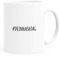 MoonWorks® Kaffee-Tasse #dein Hashtag individualisierbar bedrucken mit eigenem Text Kaffee-Becher selbst gestalten weiß Keramik-Tasse