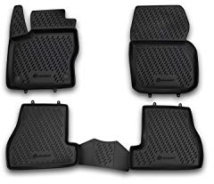 Element Passgenaue Premium Antirutsch Gummi Fußmatten - Ford Focus 3, schwarz