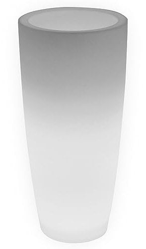 Lampada Vaso Luminoso da Giardino Cypress a LED | in Resina Anti-Ingiallimento | Luce Bianco Neutro 4000 k| LED IP67 | Made in Italy | Trasformatore IP20 da 1,8 mt | cm 33x70| kg 2,8