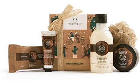 The Body Shop Coconut Festive Essentials Body Butter Soap hand cream shower Cream Gift SET