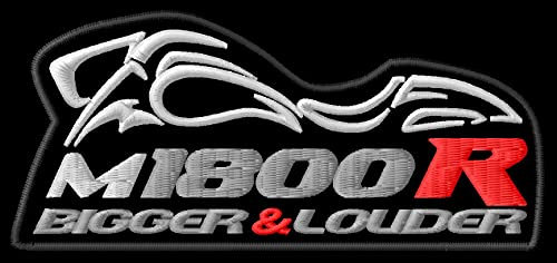 Masterpatch Aufnäher für Fans Suz Intruder M1800R Bigger and Louder S Patch für Suzuki Intruder Bikers M 1800R 1800 R Motorrad Parche Bordado Brodé Patch écusson Toppa Ricamata