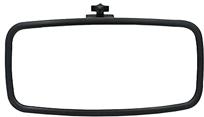 Boot Rückspiegel, Asudaro Universal Bootsspiegel Wassersport Konvexer Spiegel Panoramaspiegel Wasserskispiegel für Skiboote Pontonboot Wasserfahrzeuge Wasserskirückspiegel 33cmx14cmx5cm,Schwarz