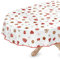 Tischdecke abwaschbar Weihnachten Wachstuchtischdecke Oval 140 x 160cm mit Saum (eingefasst) Silvester Wachstuch