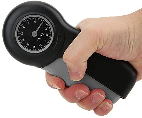 Dinamometro Manuale, Misuratore Meccanico della Forza della Presa, Misuratore della Presa della Mano per Misuratore della Forza della Presa, Dinamometro Forza Muscolare(Nero