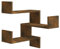 vidaXL Wand Eckregal, Wandregal für Schlafzimmer Wohnzimmer, Hängeregal Dekorativ Platzsparend, Wandablage Bücherregal Regal, Räuchereiche Holzwerkstoff