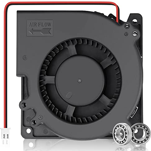 Wderair 120mm x 32mm 24V DC Radial Centrifugal Blower Fan 2Pin Ball Bearing High Speed for DIY Cooling Ventilation Exhaust Projects