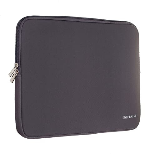 König Design Laptoptasche Laptophülle 17 Zoll stoßfeste Notebooktasche Laptop Schutzhülle Notebook Sleeve Hülle PC Laptop Schutztasche Grau