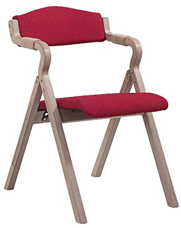 OLOTU gemütlich klappstühle Retro Klappstuhl Leinen Massivholz Klappstuhl Aktivitätsstuhl Freizeitsitz Abnehmbarer Stuhl Freizeitsitz Tragbar praktisch