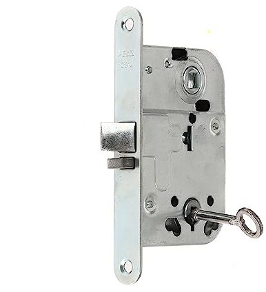 Einsteckschloss 72/45 mm – Türschloss für Zimmertüren & Badtüren, DIN Links/Rechts, Stahl verzinkt, EN 12209, Dornmaß 45 mm, Robust & Korrosionsbeständig (STAHL BB)