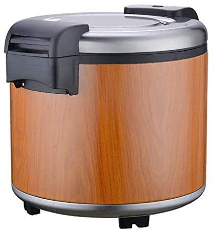 fUfIzU Olla Arrocera para El Hogar, Balde De Preservación De Calor Eléctrico Comercial, Gran Capacidad 23L, Sartén Antiadherente, Cocción Automática, Preparación De Arroz/Verduras