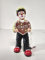 GILDE Clown Herzfigur mit Schriftzu Schatz aus Kunstharz - Dekofigur Herz Liebe Geschenk Sammlerstück - Mehrfarbig, 13 cm hoch, 6 cm breit, 5 cm tief